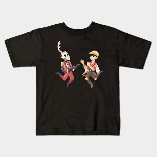 Mannrobics Kids T-Shirt by Khatii